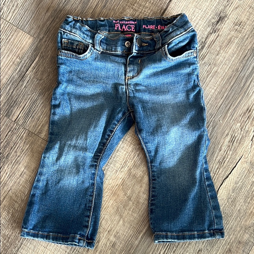 The Children's Place Blue Denim Jeans with Faded Wash